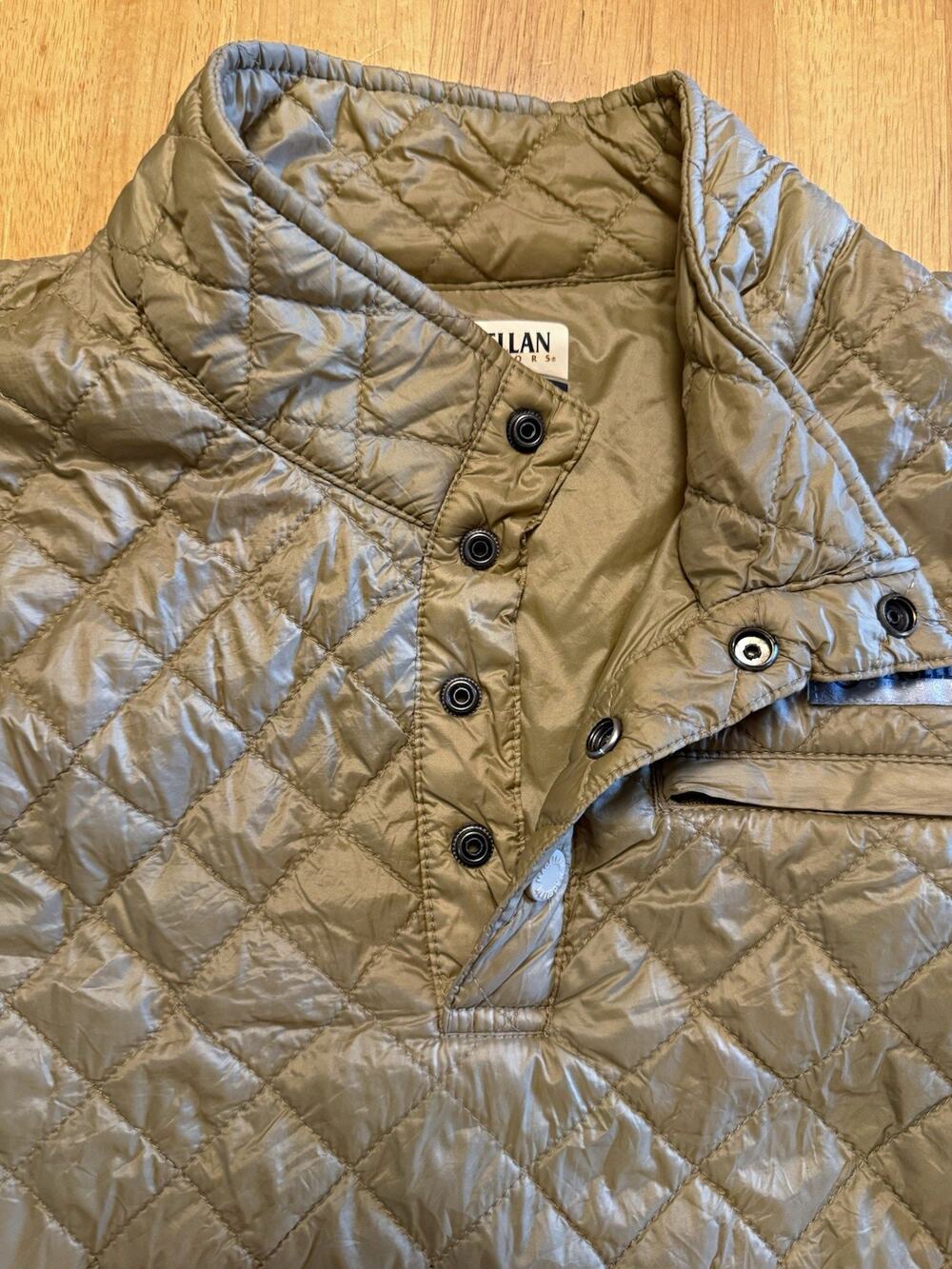 Magellan Outdoors Mens Large Tan Quilted Vest Classic Fit Lightweight Outdoor
